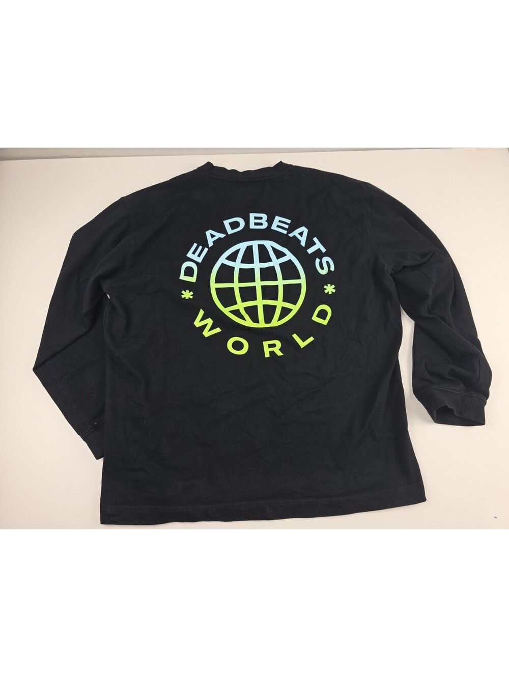 Deadbeat Customs Long Sleeve Double Sided Tshirt Size L